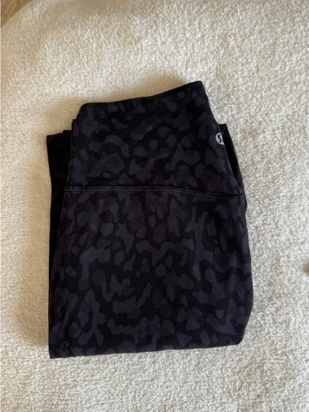 lululemon Align Joggers Black Charcoal Animal Print